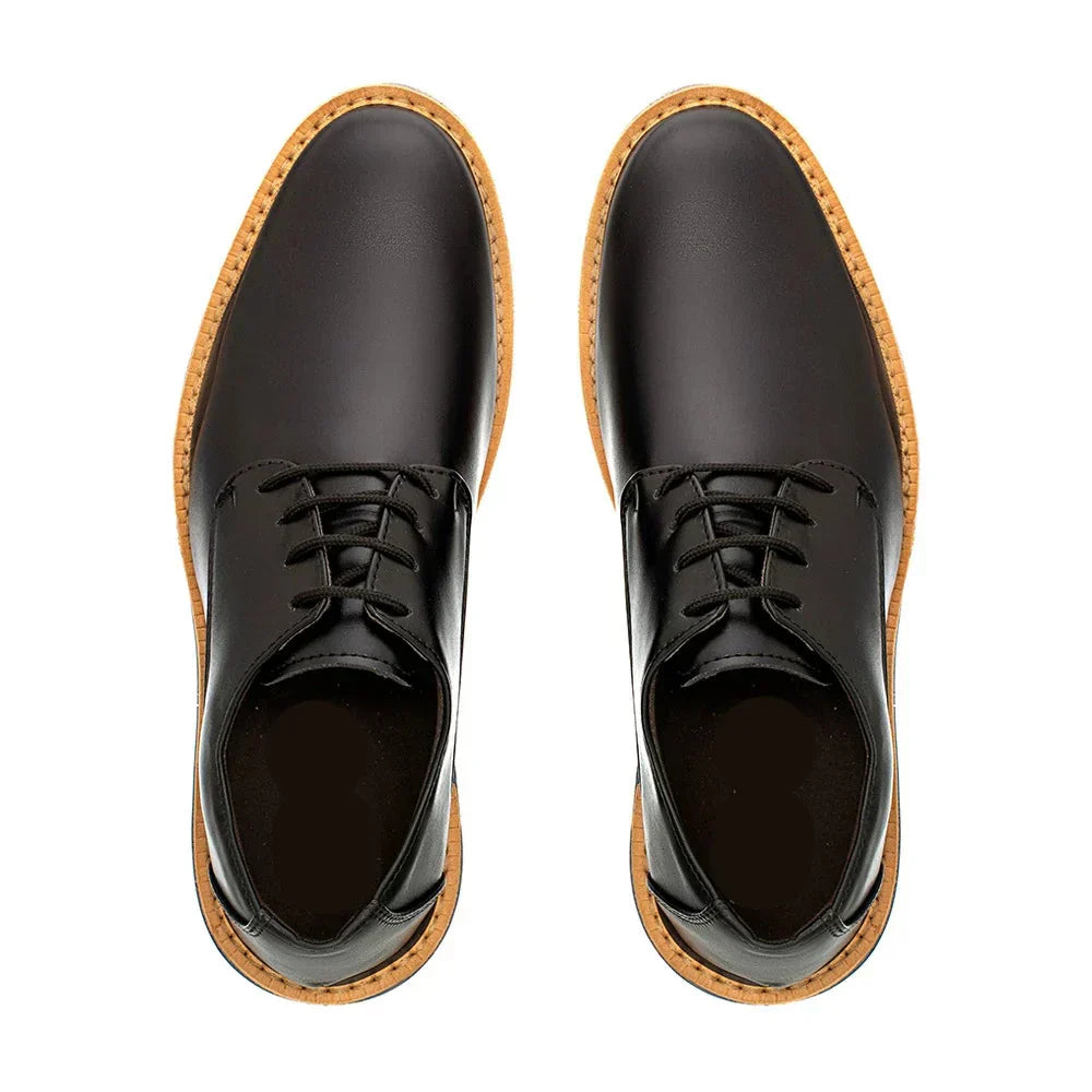 Sapato Casual Derby Tratorado Comfort Classic