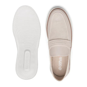 Mocassim Masculino Sapato Casual Confort Elegante Oxford Off White