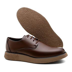 Sapato Masculino Derby Casual New Crepe Confort Classic