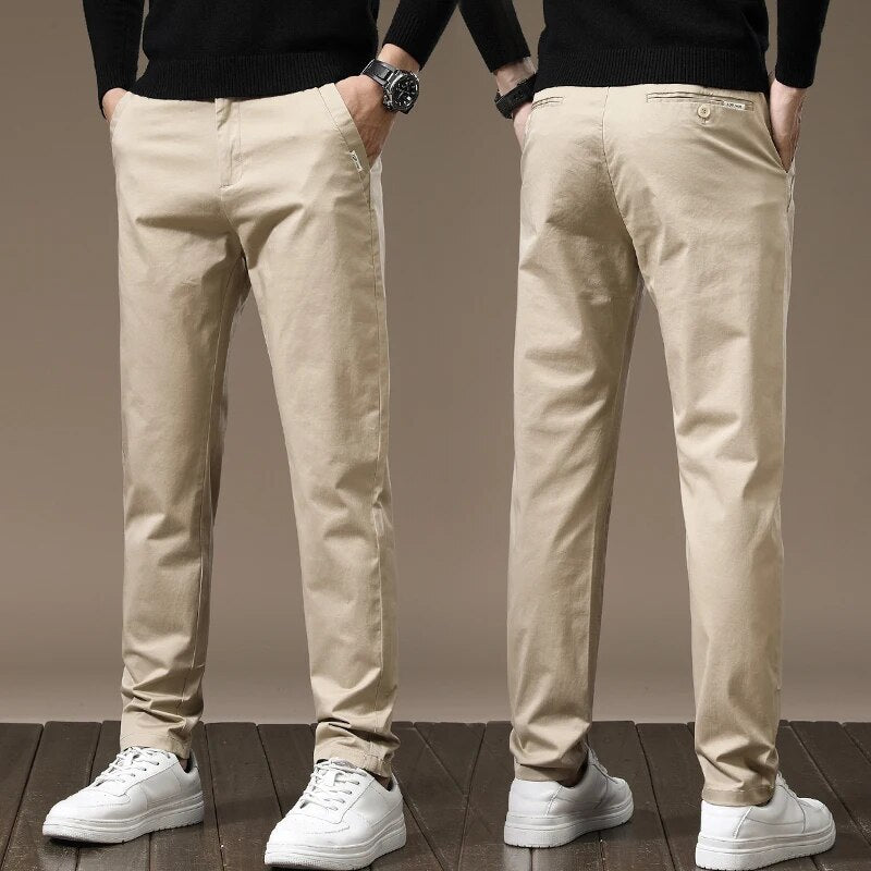 Calça Chino Masculina em Sarja Rouffman FF24
