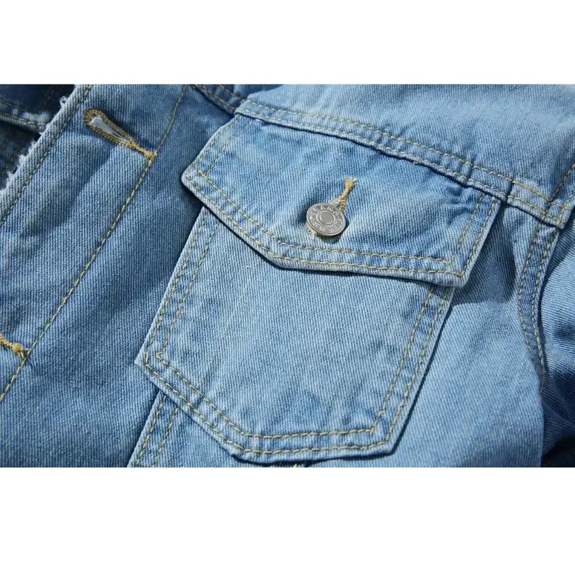 Jaqueta Jeans Masculina Moderna Bellvian - BL176